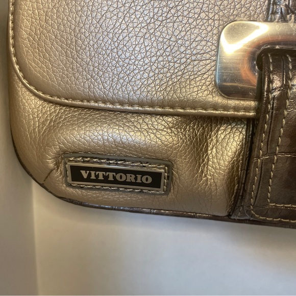 Designer Vittorio Crossbody Purse With Italian Leather - Picture 4 of 6